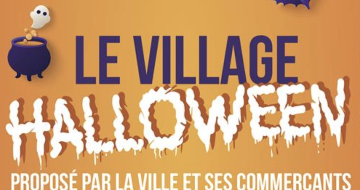 le village Halloween - affiche 