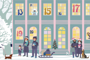 Visuel graphique pour noel - calendrier de l'avent 