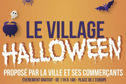 le village Halloween - affiche 