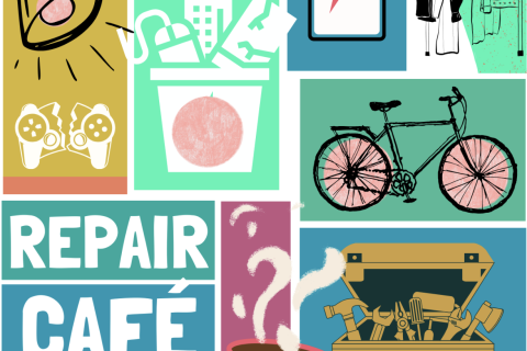 visuel affiche du repair café / Centre françois Villon 