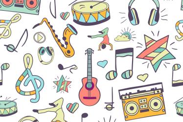 illustration d'instruments de musique